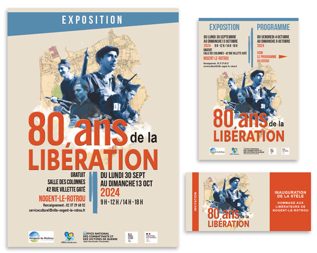Création affiche, flyer carton invitation Création affiche, flyer carton invitation pour exposition Nogent-le-Rotrou