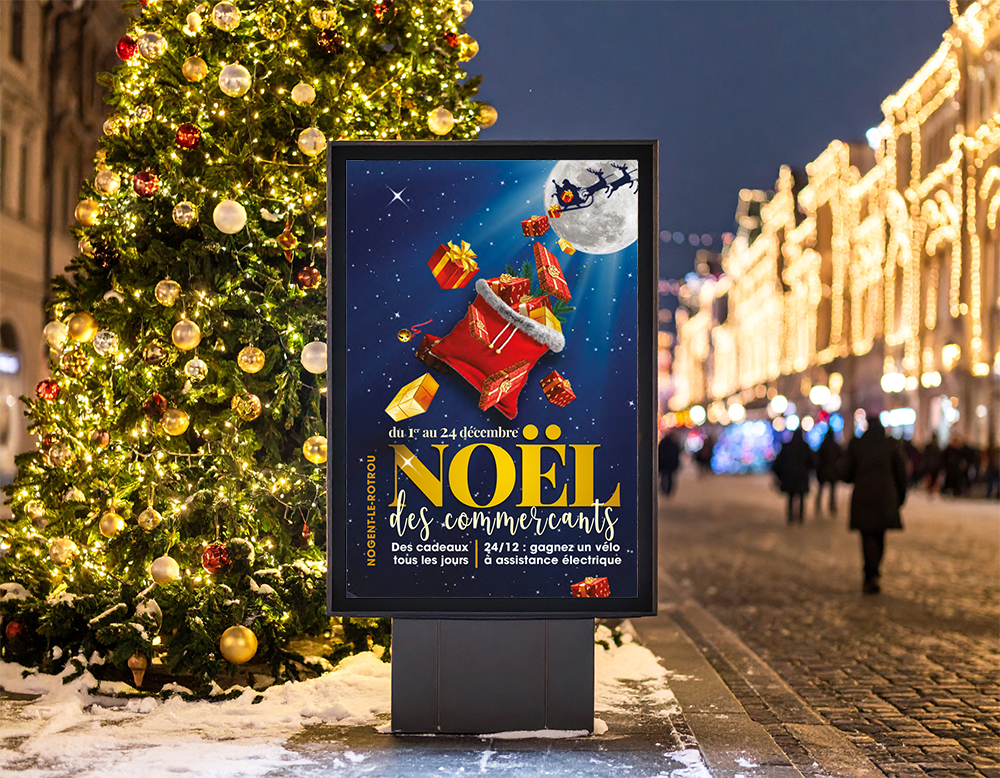 Marie Colombier Affiche-Noël Marie Colombier Projet création d'une affiche