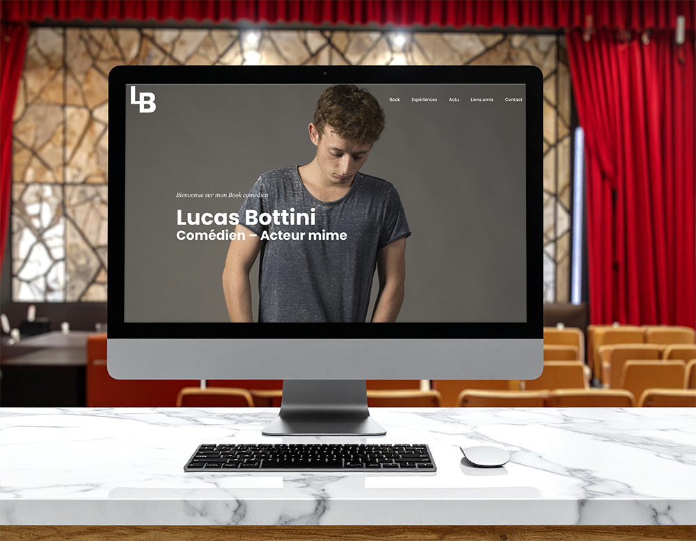 Création site vitrine portfolio comédien Création site vitrine portfolio comédien