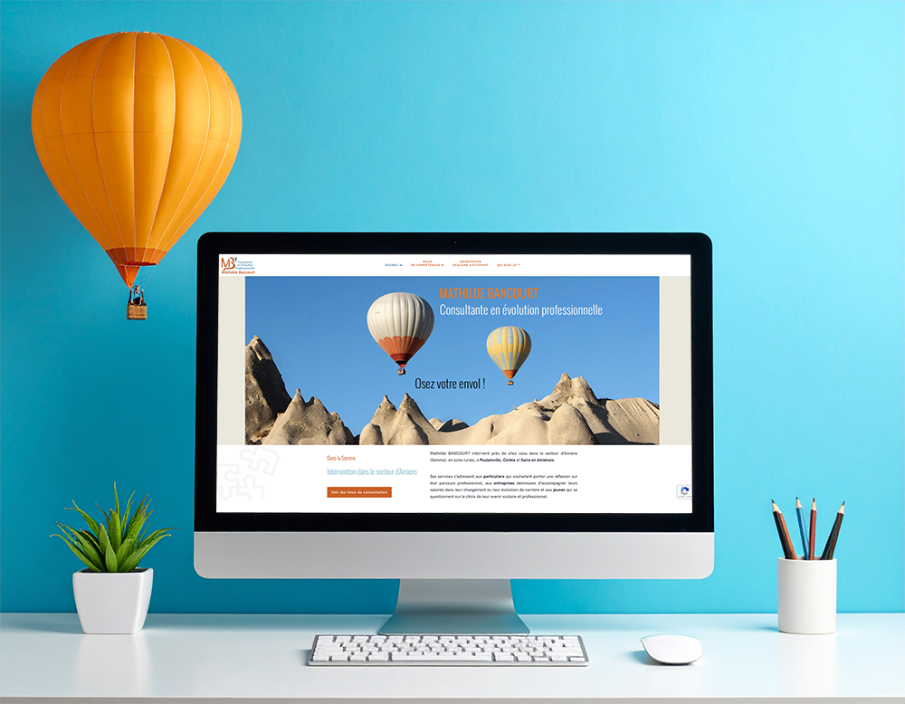 Création site web vitrine pour consultante Picardie