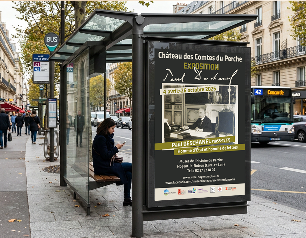 Affiche sucette ou abri bus